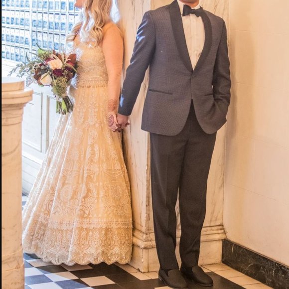 Tarun Tahiliani Dresses & Skirts - Tarun Tahiliani Embroidered Indian Bridal Gown